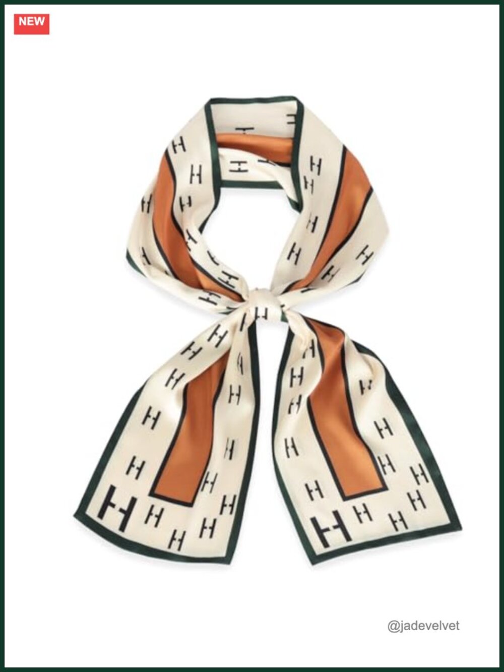 Silk Feel Polyester Printed Fashion Scarf Head Wrap Hair Band Multifunctional